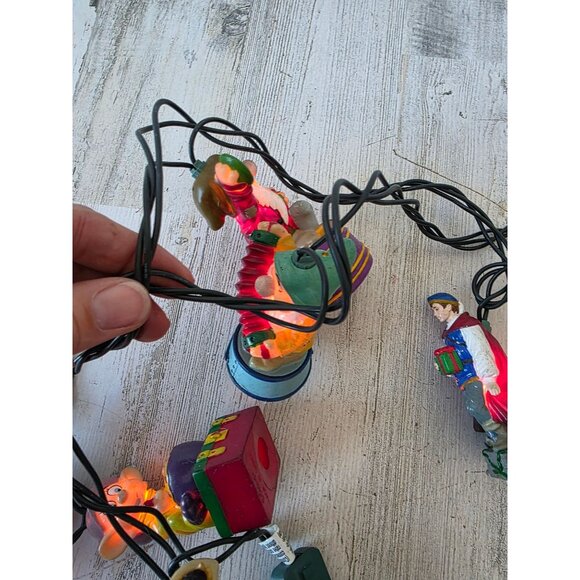 Vintage AS IS Disney Snow White seven dwarfs string light - Picture 6 of 8